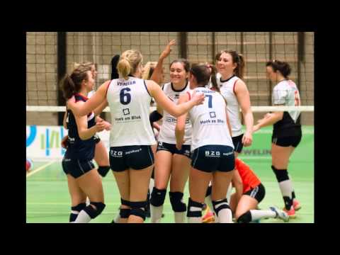 160302 Sliedrecht Sport Dames 1 - Regio Zwolle Volleybal Dames 1 (Foto's: Hans van Wijngaarden)