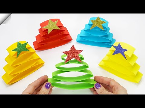 3 DIY christmas Easy paper crafts 5 minute crafts christmas