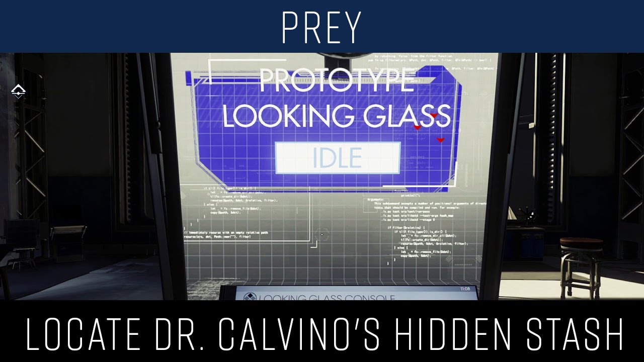 Prey use Travel Mug (Tumbler) to locate Dr. Calvino's hidden stash