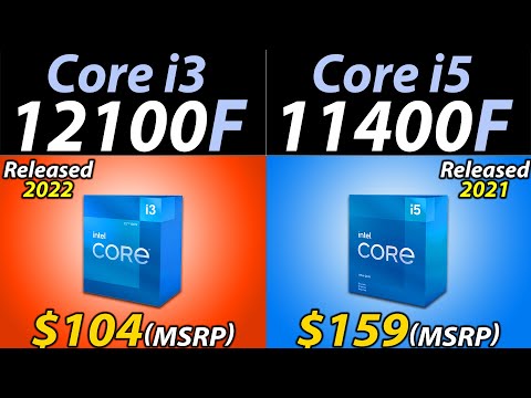 i3-12100F vs. i5-11400F | 4-Cores vs. 6-Cores | How Much Performance Difference?