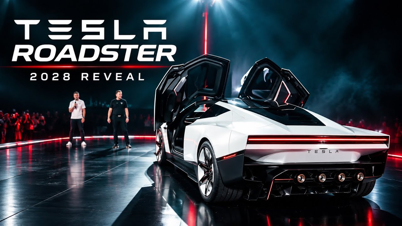 2028 Tesla Roadster First Look – IT CAN Fly !!! & SpaceX Technology!