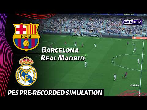 🔴BARCELONA vs REAL MADRID | El Clásico eFootball Match | PES 21 Pre-Recorded Simulation