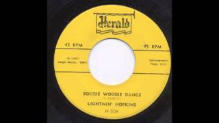 LIGHTNIN' HOPKINS - BOOGIE WOOGIE DANCE - HERALD