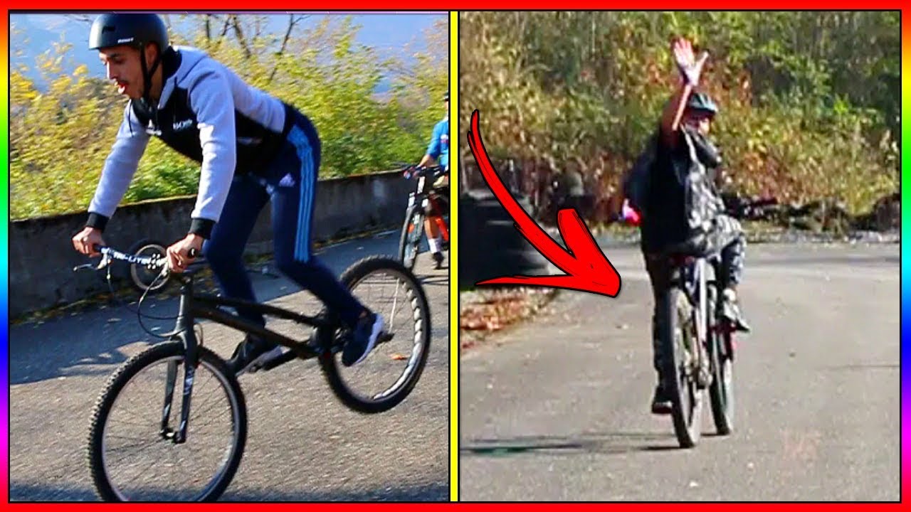 STOPPIE CHALLENGE AVEC LE TRIPLE VICE CHAMPION DU MONDE DE TRAIL - MOMO LUI VOLE SON VTT A 4500€