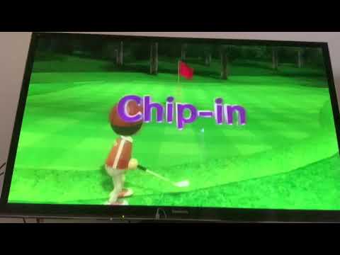 Wii Sports Resort Chip in Eagle 10yd with 3 Iron Hole 16 Par 4