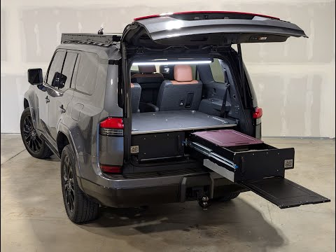Lexus GX550 3rd row option drawer and sleeping system by Air Down Gear Up