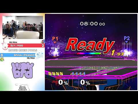 Florida Melee Circuit Finals - Voo (Falco) Vs Spiral | Franco (Fox) - Pools