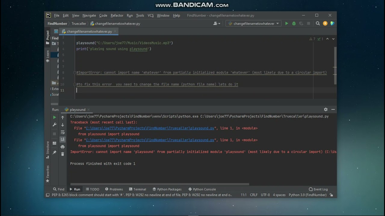 HOW TO FIX ImportError: cannot import name '.....' from partially initialized module '.....'