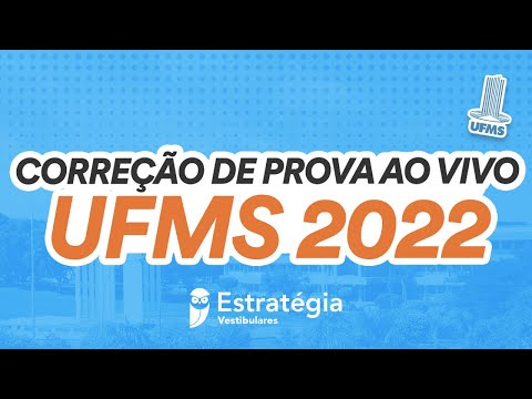 Gabarito UFMS 2022 - Correção de Prova AO VIVO