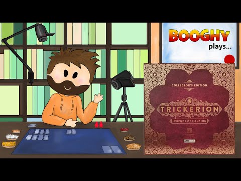 Booghy plays... Trickerion(2p, Rules Overview, Playthrough, Review)