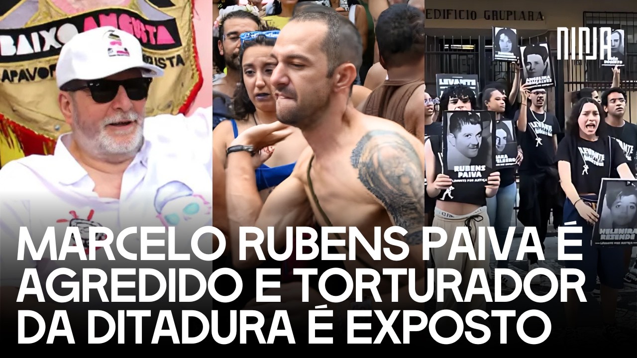 🔥Marcelo Rubens Paiva é agredido em bloco e o torturador de seu pai acorda com escracho em casa🔥