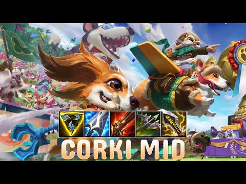 HARD CARRY WITH CORKI!! TipsQy plays Corki MID vs Irelia | Season 14