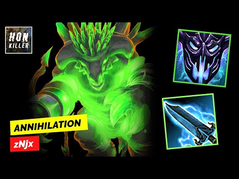 HoN Bushwack WHISPERING HELM with NULLFIRE BLADE