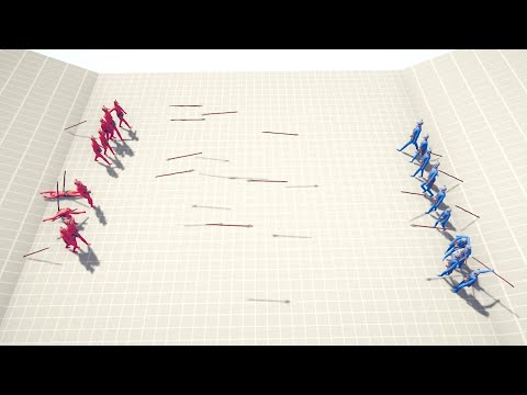►TABS◄ 10 Spear Throwers vs Other Range Units | Totally Accurate Battle Simulator