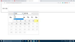 jQuery Tutorial #17: Set minimum and maximum date dynamically in jQuery UI Datepicker