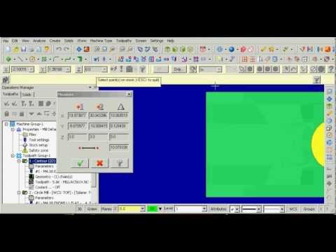 How to measure in Verify part 1 (Mastercam)