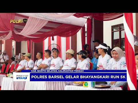 POLRES BARSEL GELAR BHAYANGKARI RUN 5K