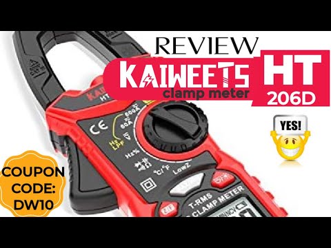 KAIWEETS HT-206D AC/DC CLAMP Meter Review & Teardown!