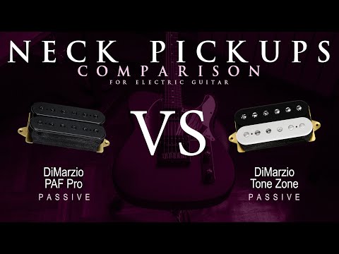 DiMarzio PAF PRO vs TONE ZONE - Passive Neck Guitar Pickup Comparison Tone Demo