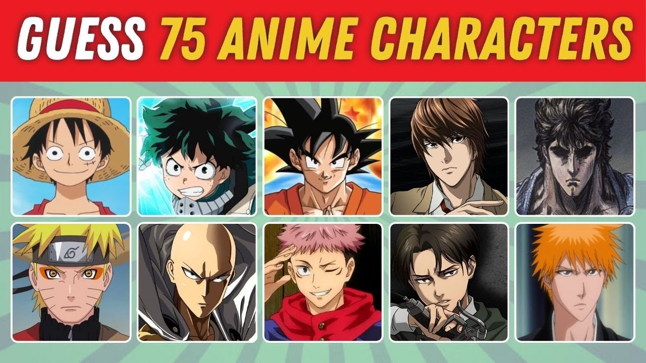 Can you Guess 75 Anime Characters? ⛩️ | Anime quiz