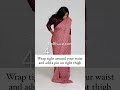 Saree Drape For Curvy Body Beginner Saree Draping How To Wear Saree Shorts