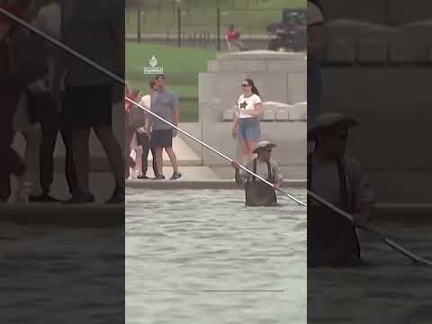 Paint peeling after $14 million memorial pool renovation | AJ #shorts