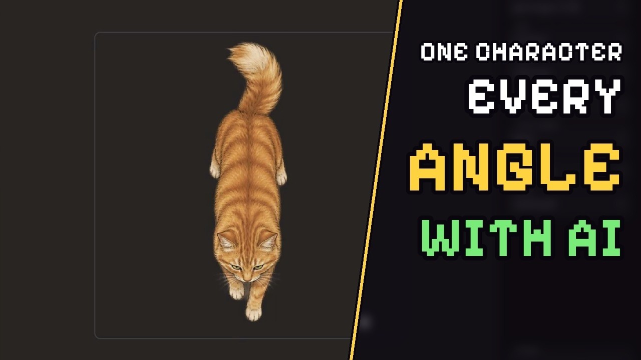 8-Direction Sprite Sheets From One Character with AI