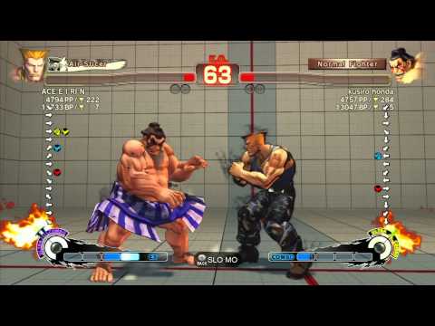 SSF4 AE 2012: ACE E I RI N (Guile) vs kusiro (Honda) - Xbox Live Ranked Match
