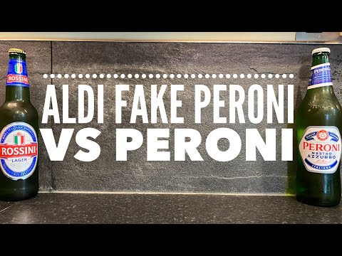 Peroni Nastro Azzurro Lager Vs Aldi Rossini Lager | Real Vs Rip Off Lager Review