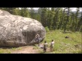Lolo, MT aerial bouldering/canopy test flight 