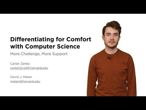 SIGCSE 2023 - Differentiating for Comfort with Computer Science