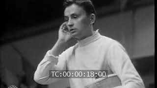 1963 Jean Claude Magnan Wins World Men's Foil Championship