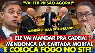 AGORA É CADEIA! XANDAO e LULA VÃO RECEBER VOZ de PRISÃO a MANDO de MENDONÇA! BRASÍLIA EM PÂNICO!