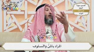 179- المراد بالمنِّ والسلوى - عثمان الخميس