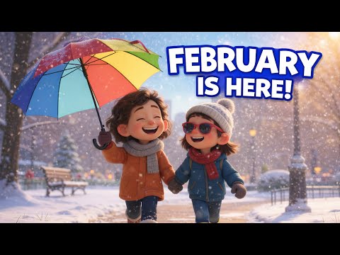 February Song for Kids 📅❄️ | Months of the Year Song | Preschool Learning Music
