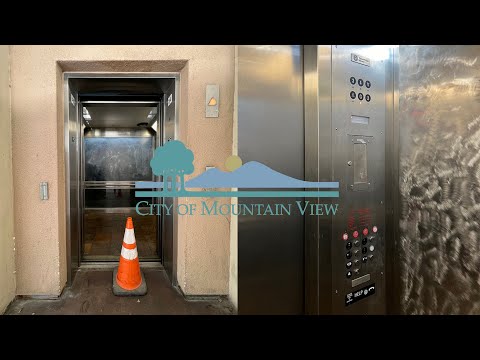 ''Broken'' ThyssenKrupp Hydraulic Scenic Elevator [Car 2] Cal-Bryant Garage - Mountain View, CA