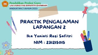 PPL Siklus 2 PPG Daljab Bahasa Inggris - Ika Yuniati Rozi Safitri (Topik My Clothes)