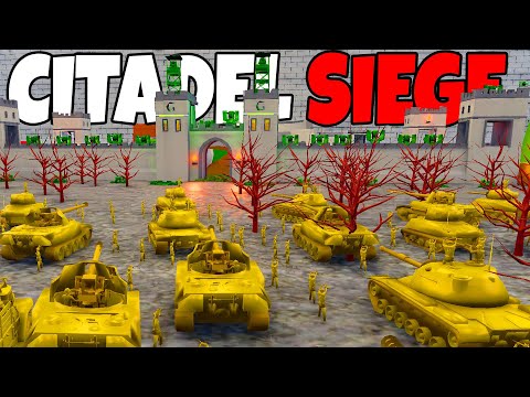 Full-Scale Invasion of Green Army Men CITADEL! - Attack on Toys