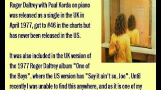 "Written on the Wind" (Daltrey, Korda 1977)