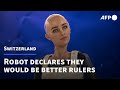AI robots tell UN conference they could run the world | AFP