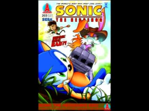 Video/Audio Review of Sonic The Hedgehog # 203 (Reuplaoded)