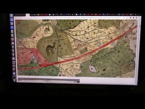 Alte Zehn-Fuß-Karte zeigt das Weltbild im Jahr 1587 und sehr interessant