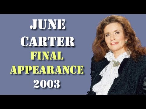June Carter Cash - Final Public Appearance (7th April, 2003) Age 73