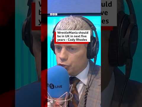 Video | WWE's Cody Rhodes wants UK WrestleMania in 5 years. #WWE #BBCNews