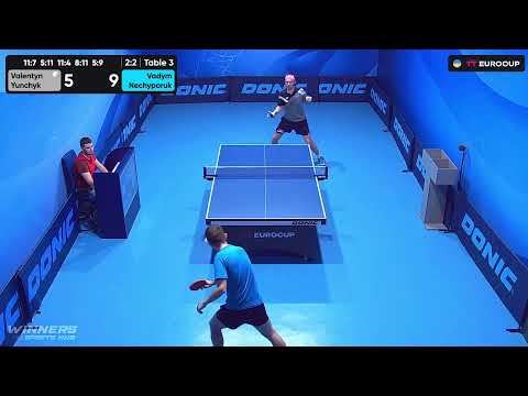 17:10 Valentyn Yunchyk - Vadym Nechyporuk 24.07.2023 TT Euro.Cup Ukraine  Star. TABLE 3