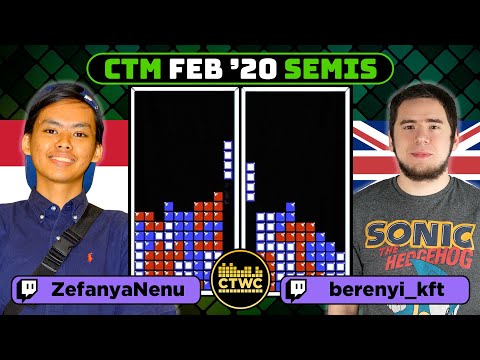 CTM FEB 2020 - SEMIFINAL 1 - Nenu vs. Richard - Classic Tetris Monthly