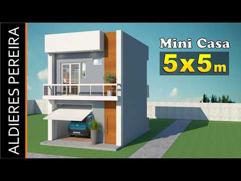 Learn how to make a 5 x 5 meter mini house with garage