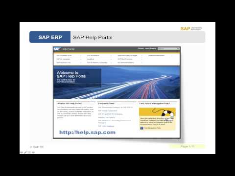 Navigation of a SAP ERP System