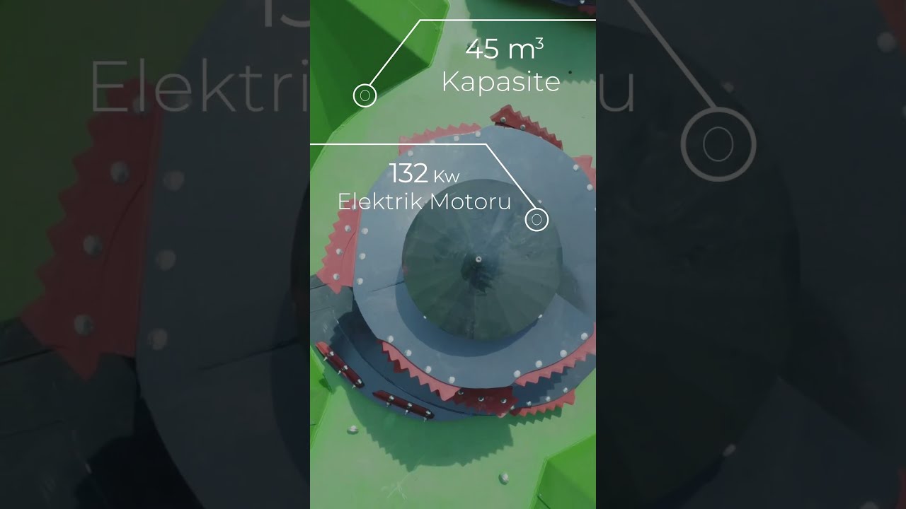 Sabit yem karma 45 m³ kurulum için hazır...