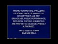Walt Disney Home Video Warning Screen 1992 1995 UK